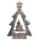 Albero Paesaggio Statua Decorazione Natalizia LUX 40 cm Addobbo LED