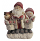 Babbo Natale Renna Pupazzo di Neve Statua Decorazione Natalizia 45 cm Addobbo