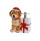 Base per Albero di Natale con Pacchi Regalo Cane Decorazione Natalizia Copribase