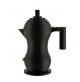 Caffettiera Espresso Moka Caffé 6 Tazze Alessi Pulcina MDL02/3 BB Nero