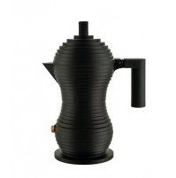 Caffettiera Espresso Moka Caffé 6 Tazze Alessi Pulcina MDL02/3 BB Nero