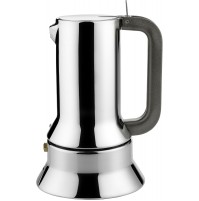 Caffettiera Moka Alessi 9090/6 Caffé Espresso 6 Tazze Design Acciaio Inox 18/10