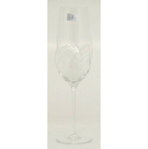 Set 24 Bicchieri (Acqua, Vino Bianco, Rosso, Flute) Blu Soffiati Scherzer