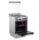 Cucina Gas Forno Elettrico De'Longhi DMX64L 60x60 cm Silver Multifunzione