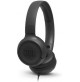 Cuffie Sovraurali JBL TUNE 500 JBLT500BLK con Cavo con Microfono Nero