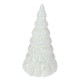 Decorazione Albero di Natale Bianco in vetro con LED TOGNANA Sugar 17,5 cm