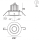 Faretto Incasso Basculante Bianco Opaco Bolt-2 LED i-LèD 94865N60 475lm