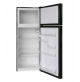 Frigorifero Frigo NERO LUCIDO A SPECCHIO Freezer Doppia Porta 140 cm Classe F