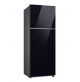 Frigorifero Frigo NERO LUCIDO A SPECCHIO Freezer Doppia Porta 140 cm Classe F