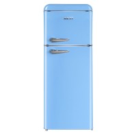 Frigorifero Vintage Colorato AKAI BLU AZZURRO 240 L Frigo Freezer Retrò 147 cm