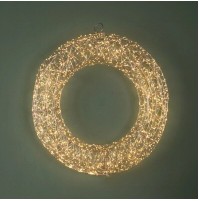 Ghirlanda Natalizia 50 cm BRANDANI 1440 LED Luce Calda di Natale da Appendere