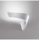 Lampada Parete Applique ICONE BOOMERANG in Alluminio Bianco Design 32 cm