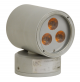 Lampada Parete da Esterno Grigia Atsia Linea Light 85386 3x1W LED Monoemissione