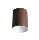 Lampada Soffitto Plafoniera Applique ICONE KONE Cilindro Bianco Marrone 5 cm