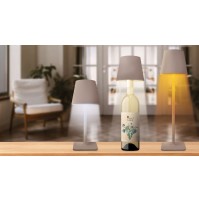 Lampada da Tavolo Ricaricabile IP44 Outdoor con Tappo Bottiglia Luce Aperitivo