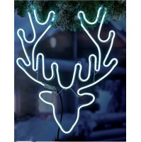 Luci Natale Led Renna Luminosa con 480 Luci da Esterno 62x59 cm - Luce Fredda