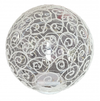 Lume Lampada Natalizio Natale Sfera Ghirigoro con LED Tognana Bianco 20 cm