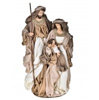 Natività Presepe Sacra Famiglia BRANDANI Natale Resina e Tessuto 47 cm Natalizio