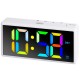 Orologio Sveglia Digitale Trevi EC 886 Bianco BIG DISPLAY Multicolor