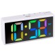 Orologio Sveglia Digitale Trevi EC 886 Bianco BIG DISPLAY Multicolor