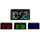 Orologio Sveglia Digitale Trevi EC 886 Nero BIG DISPLAY Multicolor