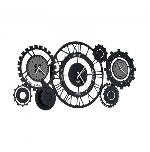 Orologio da parete Grande Composto Meccano Arti & Mestieri 130x60 cm