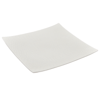 Piatto da Portata Quadrato Scherzer in Porcellana Bianco Golf Plate White 30 cm