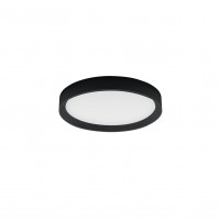 Plafoniera Lampada a Soffitto Linea Light TARA Rotonda Nera per INTERNO LED