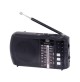 Radio Cassa Portatile Bluetooth Nera Batterie Multibanda USB Micro SD