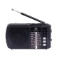 Radio Cassa Portatile Bluetooth Nera Batterie Multibanda USB Micro SD