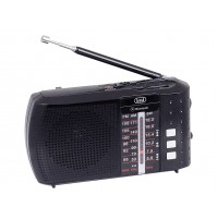 Radio Cassa Portatile Bluetooth Nera Batterie Multibanda USB Micro SD