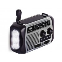 Radio Portatile Dinamo Bluetooth RA 7F30 BT Grigio Solare Multibanda USB