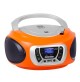 Radio Stereo Portatile Boombox Arancione Trevi CMP 510 DAB Lettore CD USB Cuffia