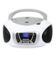 Radio Stereo Portatile Boombox Bianco Trevi CMP 510 DAB Lettore CD USB Cuffia