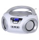 Radio Stereo Portatile Boombox Bianco Trevi CMP 544 BT Lettore CD MP3 Bluetooth