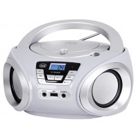 Radio Stereo Portatile Boombox Bianco Trevi CMP 544 BT Lettore CD MP3 Bluetooth