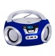 Radio Stereo Portatile Boombox Blu Trevi CMP 544 BT Lettore CD MP3 Bluetooth