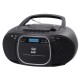 Radio Stereo Portatile Digitale con Lettore CD e Cassetta Trevi DAB Nero