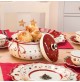 Scatola Barattolo Biscottiera Natale Rotonda Villeroy e Boch Natalizia 20 cm