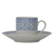 Servizio Caffè in Porcellana 24 Pezzi Porcelaine Lafarge Indiana Set 12 Persone