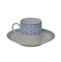 Servizio Caffè in Porcellana 24 Pezzi Porcelaine Lafarge Indiana Set 12 Persone