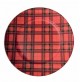 Servizio Sottopiatti 4 Pezzi BRANDANI TARTAN in Plastica 33 cm