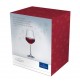 Set 2 Calici Bicchieri Cristallo da Vino Rosso Villeroy e Boch Natale Natalizio