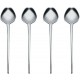 Set 4 Posate Dessert ALESSI BMGS03S4 Human Collection in Acciaio Inox 18/10