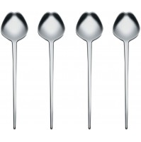 Set 4 Posate Dessert ALESSI BMGS03S4 Human Collection in Acciaio Inox 18/10