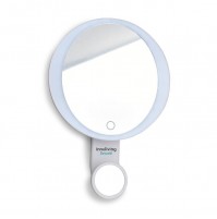 Specchio Luminoso LED Doppio Innoliving INN-806 con Ventose Ricaricabile 19 cm