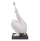 Statua Scultura Donna AMBIENTI GLAMOUR White Woman con base in Marmo