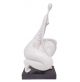 Statua Scultura Donna AMBIENTI GLAMOUR White Woman con base in Marmo