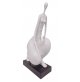 Statua Scultura Donna AMBIENTI GLAMOUR White Woman con base in Marmo