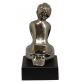 Statua Scultura Soprammobile AMBIENTI GLAMOUR Shirley Persone Argento